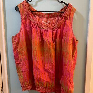 Sonoma Women's 2x Tropical Top